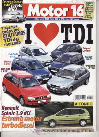 Coches: REVISTA MOTOR 16 N&ordm; 866 A&Ntilde;O 2000. PRUEBA: RENAULT SCENIC 1.9 DCI RXE. COMPARATIVA: FORD FIESTA TDDI