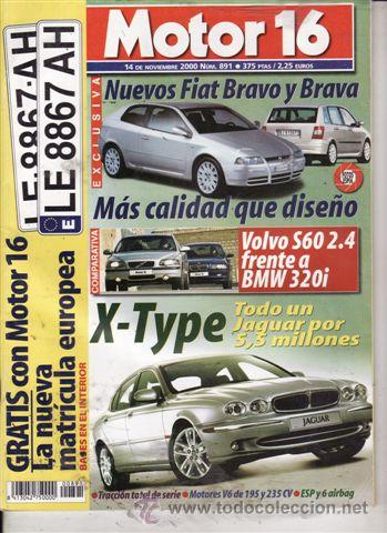 Coches: REVISTA MOTOR 16 N&ordm; 891 A&Ntilde;O 2000. PRU: MISSAN MICRA 1.4 SPORT.SEAT TOLEDO 1.6I STELLA.COMP: BMW 320I