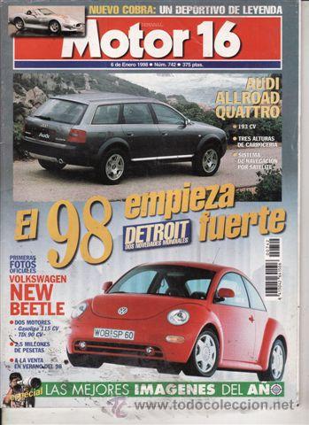 Coches: REVISTA MOTOR 16 N&ordm; 742 A&Ntilde;O 1998. COMPARATIVA: RENAULT M&Eacute;GANE 109 TDI Y RENAULT M&Eacute;GANE SC&Eacute;NIC 1.9