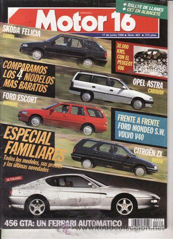 Coches: REVISTA MOTOR 16 N&ordm; 661 A&Ntilde;O 1996. COMPARATIVA: FORD MONDEO 2.0I GHIA STATION WAGON Y VOLVO V40 2.0.