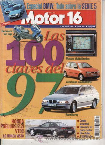 Coches: REVISTA MOTOR 16 N&ordm; 693 A&Ntilde;O 1996. PRU: HONDA PRELUDE 2.2I VTEC. COMP: CITROEN SAXO 1.65 AUTOMATICO