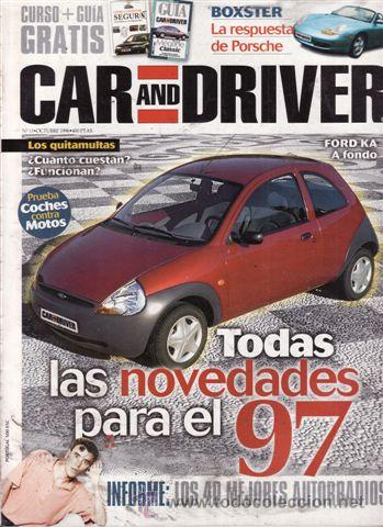 Coches: REVISTA CAR AND DRIVER N&ordm; 13 A&Ntilde;O 1996. PRUEBA: PORSCHE BOXSTER.
