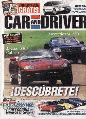 Coches: REVISTA CAR AND DRIVER N&ordm; 31 A&Ntilde;O 1998. COMPARATIVA: GRAN VOYAGER 2.4 SE Y RENAULT SPACE 2.0 RT. COMP