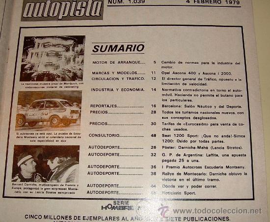 Coches: Autopista 1039 de 1979 - Foto 2