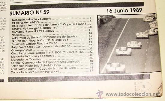 Coches: Solo Auto Actual n&ordm; 59 junio 89 - Foto 2