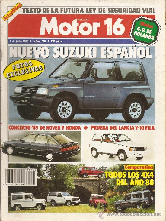 Coches: Motor 16 - Num245-2 Julio 1988