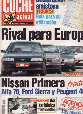 Coches: REVISTA COCHE ACTUAL N&ordm; 135 A&Ntilde;O 1990. COMP: VW POLO COUP&Eacute; Y FIAT UNO 70 SX I.E. PEUGEOT 405 SRI