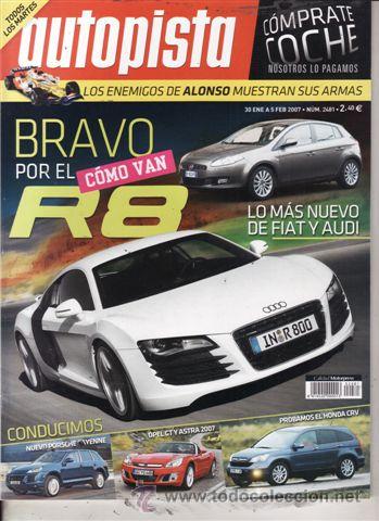 Coches: REVISTA AUTOPISTA N&ordm; 2481 A&Ntilde;O 2007. PRUEBA: HONDA CR-V 2.2 I-CTDI. CHRYSLER CROSSFIRE SRT6.