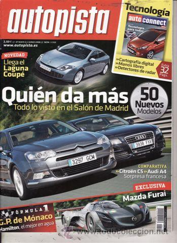 Coches: REVISTA AUTOPISTA N&ordm; 2550 A&Ntilde;O 2008. PRUEBA: CHRYSLER 300C TOURING SRT. VOLSKWAGEN GOLF 1.9 TDI BLUEM