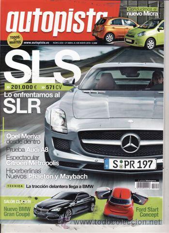 Coches: REVISTA AUTOPISTA N&ordm; 2650 A&Ntilde;O 2010. PRUEBA: AUDI A8 4.2 FSI. COMPARATIVA: BMW X5M Y RANGE ROVER SPOR