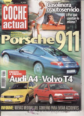 Coches: REVISTA COCHE ACTUAL N&ordm; 494 A&Ntilde;O 1997. PRUEBA: VOLVO V40. VOLVO S40 T4. LANCIA K COUP&Eacute; V6 3.0 LS.