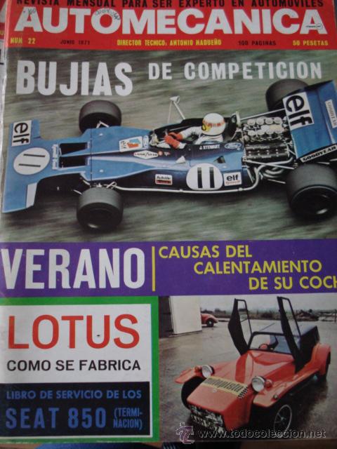 Autos: REVISTA AUTOMECANICA - NUM. 22 - Seat 850 y Seat 850 coupe libro de servicio de 40 paginas parte II