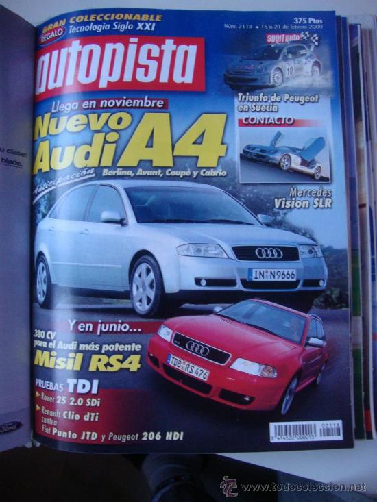 Coches: AUTOPISTA 2118 A&Ntilde;O 2000.FIAT PUNTO 1.9 JTD VS PEUGEOT 206 HDI VS RENAULT CLIO 1.9 DTI.ROVER 25 SDI