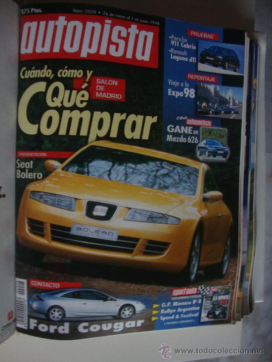 Coches: AUTOPISTA 2028 A&Ntilde;O 1998. RENAULT LAGUNA DTI.PORSCHE 911 CABRIO. ESPECIAL SALON DE MADRID