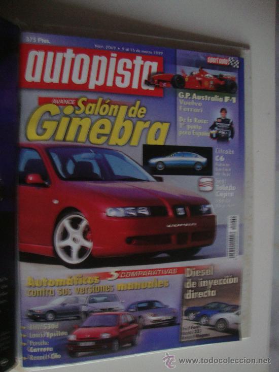 Coches: AUTOPISTA 2069 A&Ntilde;O 1999.FOCUS TDDI VS 323 DITD Y MEGANE DTI.MAZDA DEMIO 1.3.SALON DE GINEBRA