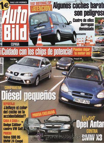 Coches: REVISTA AUTO BILD N&ordm; 40 A&Ntilde;O 2006. COMPARATIVA: HYUNDAI ACCENT CRDI, PEUGEOT 207 1.6 HDI 110 Y SEAT I