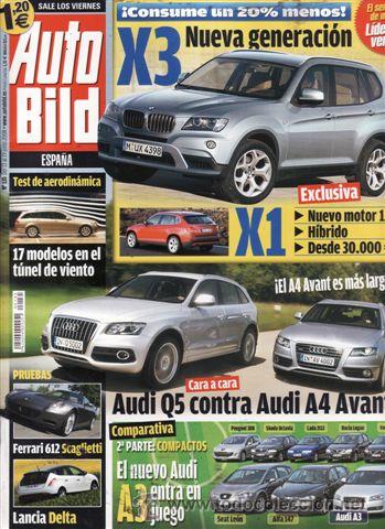 Coches: REVISTA AUTO BILD N&ordm; 135 A&Ntilde;O 2008. PRUEBA: FERRARI 612 SCAGLIETTI. COMPARATIVA: AUDI Q5 Y AUDI A4 AV