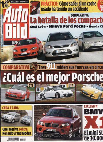 Coches: REVISTA AUTO BILD N&ordm; 117 A&Ntilde;O 2008. COMPARATIVA: HONDA CIVIC 2.2 I-CTDI, FORD FOCUS 2.0 Y SEAT LE&Oacute;N 2