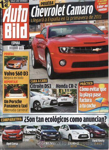 Coches: REVISTA AUTO BILD N1 247 A&Ntilde;O 2010. COMPARATIVA: HONDA CR-Z Y CITROEN DS3. OPEL CORSA 1.3 CDTI, PEUGE