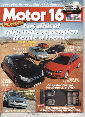 Coches: REVISTA MOTOR 16 N&ordm; 1111 A&Ntilde;O 2005. PRUEBA: CHRYSLER GRAND VOYAGER 2.8 CRD AUT LX. COMPARATIVA: CITRO