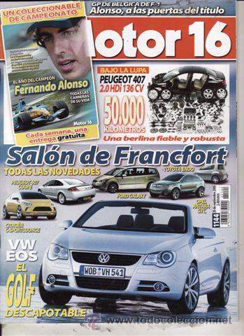 Coches: REVISTA MOTOR 16 N&ordm; 1144 A&Ntilde;O 2005. PRUEBA: PEUGEOT 407 2.0 HDI.