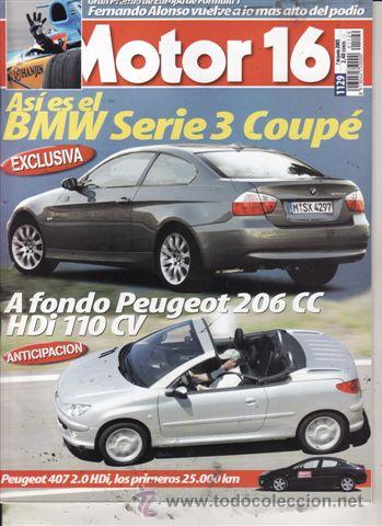 Coches: REVISTA MOTOR 16 N&ordm; 1129 A&Ntilde;O 2005. PRUEBA: PEUGEOT 206 HDI. PEUGEOT 407 2.0 HDI.
