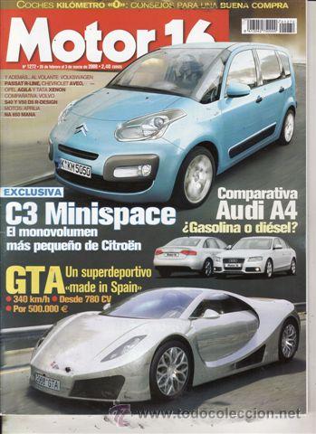 Coches: REVISTA MOTOR 16 N&ordm; 1272 A&Ntilde;O 2008. COMPARATIVA: AUDI A4 1.8 TFSI Y AUDI A4 2.0 TDI. VOLVO S40 D5 R D