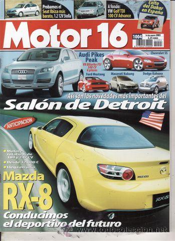 Coches: REVISTA MOTOR 16 N&ordm; 1004 A&Ntilde;O 2003. PRUEBA: AUDI A2 1.6 FSI. MERCEDES E 270 CDI. SEAT IBIZA 1.2 12V.