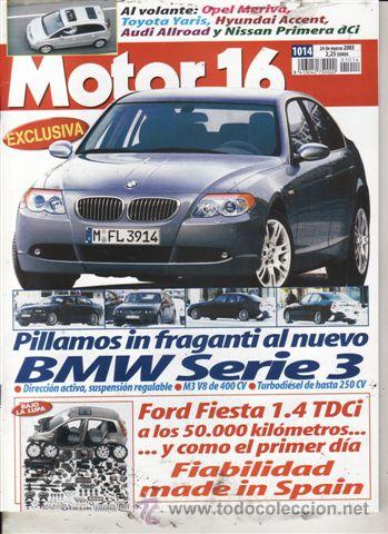 Coches: REVISTA MOTOR 16 N&ordm; 1014 A&Ntilde;O 2003. PRUEBA: FORD FIESTA 1.4 TDCI.