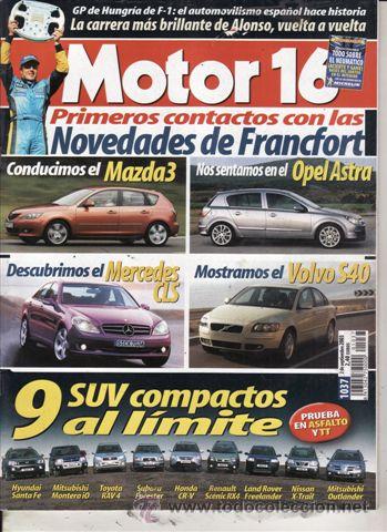 Coches: REVISTA MOTOR 16 N&ordm; 1037 A&Ntilde;O 2003.