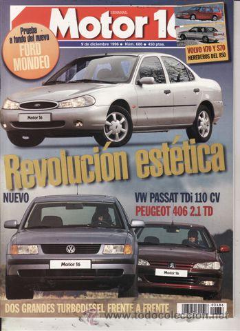 Coches: REVISTA MOTOR 16 N&ordm; 686 A&Ntilde;O 1996. PRUEBA: SEAT IBIZA CUPRA GTI 2.0 16V. FORD MONDEO CLX 1.8I 16V.
