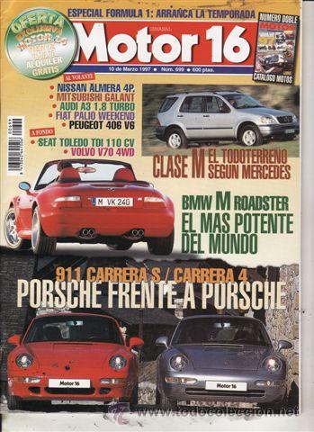 Coches: REVISTA MOTOR 16 N&ordm; 699 A&Ntilde;O 1997. PRUEBA: AUDI A3 1.8 TURBO. VOLVO V70 2.5 20V 4WD. SEAT TOLEDO TDI.