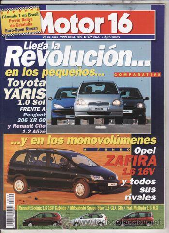 Coches: REVISTA MOTOR 16 N&ordm; 809 A&Ntilde;O 1999. PRUEBA OPEL ZARIFA 1.6 16V COMFORT. OPEL VECTRA CARAVAN SPORT 2.0