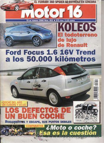 Coches: REVISTA MOTOR 16 N&ordm; 852 A&Ntilde;O 2000. PRUEBA: HYUNDAI ACCENT 1.5 12V GS 3P. CITROEN BERLINGO 2.0 HDI
