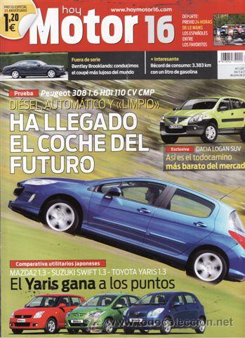 Coches: REVISTA MOTOR 16 N&ordm; 1287 A&Ntilde;O 2008. PRUEBA: PEUGEOT 308 1.6 HDI 110 CV CMP. COMPARATIVA: MAZDA 21.3,