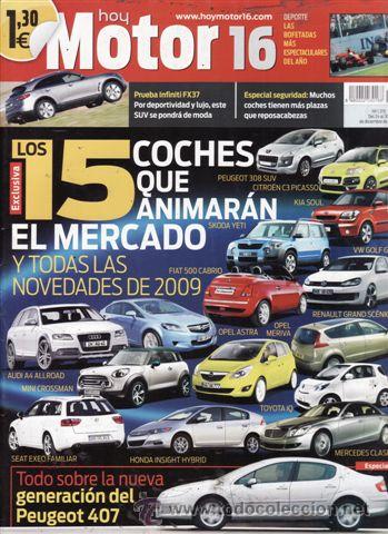 Coches: REVISTA MOTOR 16 N&ordm; 1315 A&Ntilde;O 2008. PRUEBA: INFINITI FX37.