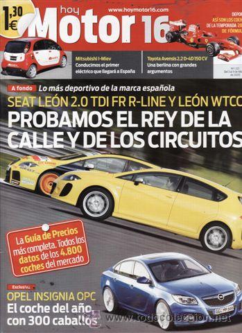 Coches: REVISTA MOTOR 16 N&ordm; 1321 A&Ntilde;O 2009. COMPARATIVA SEAT LE&Oacute;N 2.0 TDI FR R-LINE Y SEAT LE&Oacute;N WTCC.