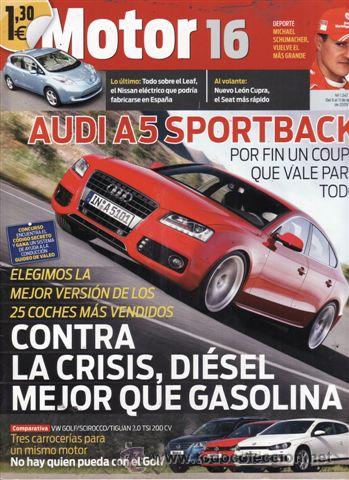 Coches: REVISTA MOTOR 16 N&ordm; 1347 A&Ntilde;O 2009. COMPARATIVA: VOLSKWAGEN SCIROCCO 2.0 TSI DSG, VOLSKWAGEN GOLF GTI