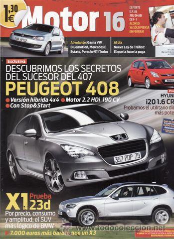 Coches: REVISTA MOTOR 16 N&ordm; 1360 A&Ntilde;O 2009. PRUEBA. HYNDAI I20 1.6 CRDI. BMW X123D.