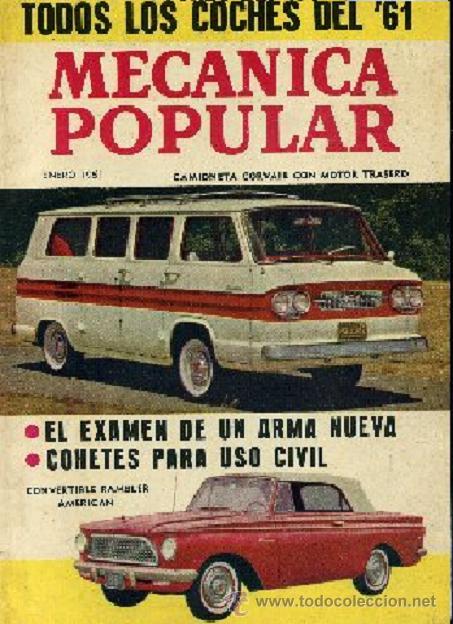 Coches: MECANICA POPULAR, enero 1961, TODOS LOS COCHES DEL 61