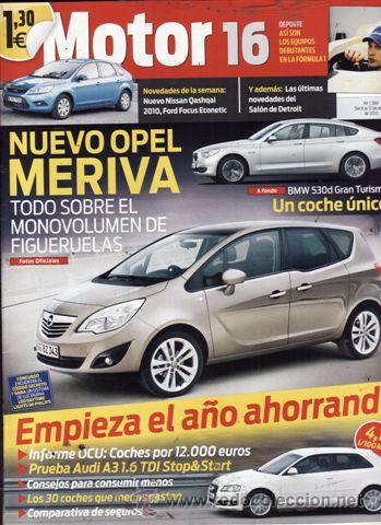Coches: REVISTA MOTOR 16 N&ordm; 1369 A&Ntilde;O 2010. PRUEBA: BMW 530 D GRANS TURISMO. AUDI A3 1.6 TSI STOP&STAR.
