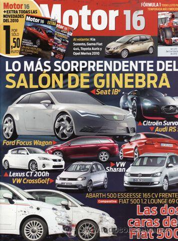 Coches: REVISTA MOTOR 16 N&ordm; 1377 A&Ntilde;O 2010. COMPARATIVA: ABARTH ESSEESSE 165 CV Y FIAT 1.2 LOUNGE 69 CV.