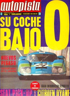 Autos: AUTOPISTA 510  16 noviembre 1968