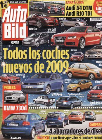 Coches: REVISTA AUTO BILD N&ordm; 164 A&Ntilde;O 2009. COMPARATIVA: AUDI A3 2.0 TDI, BMW 115D, HONDA CIVIC 2.2I-CTDI VOL