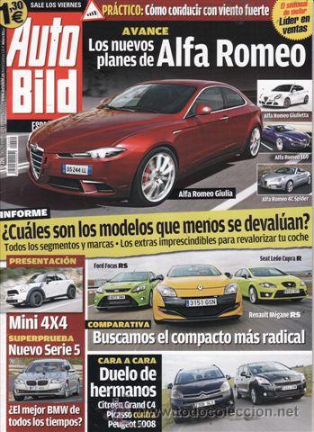 Coches: REVISTA AUTO BILD N&ordm; 220 A&Ntilde;O 2010. COMPARATIVA: PEUGEOT 5008 1.6 HDI FAP Y CITROEN GRAND C4 PICASSO