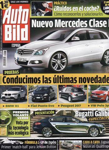 Coches: REVISTA AUTO BILD N&ordm; 203 A&Ntilde;O 2009. COMP: MASERATI QUATTROPORTE SPORT GTS Y JAGUAR XJ5.0 V8.