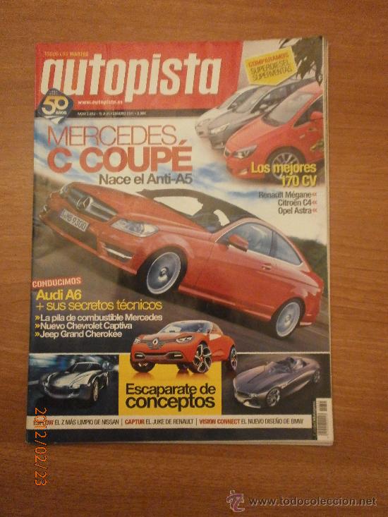 Autos: REVISTA  AUTOPISTA N&ordm; 2692- 15-21-ABRIL 2011-MERCEDES C COUPE
