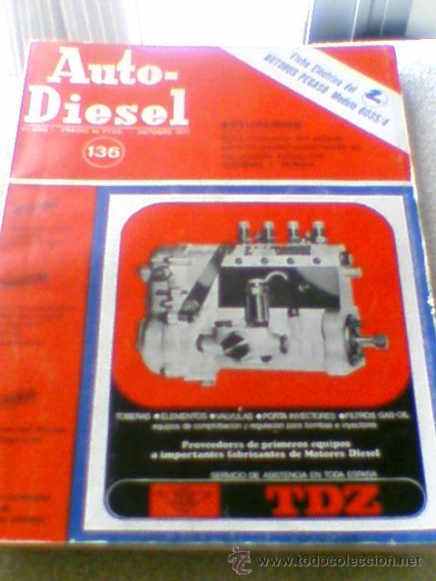Coches: Revista n&ordm;136 Autodiesel 1971 con ficha electrica del autobus pegaso 6035/4 fotos y