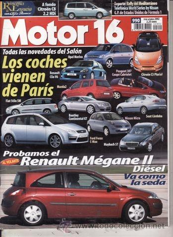 Coches: REVISTA MOTOR 16 N&ordm; 990 A&Ntilde;O 2002. PRUEBA: CITRO&Euml;N C8 HDI 16V EXCLUSIVE.