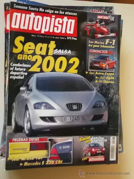 Coches: REVISTA AUTOPISTA 2126 ABRIL 2000.MERCEDES S CDI.HONDA NSX PORSCHE 911